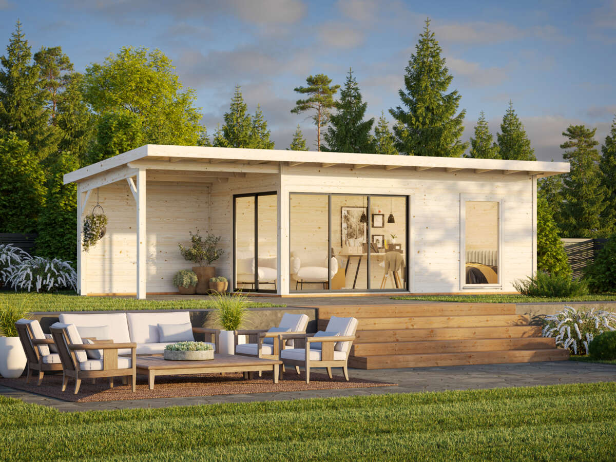 Palmako Andrea Slide Plus hagestue 17.1+7,9 m²