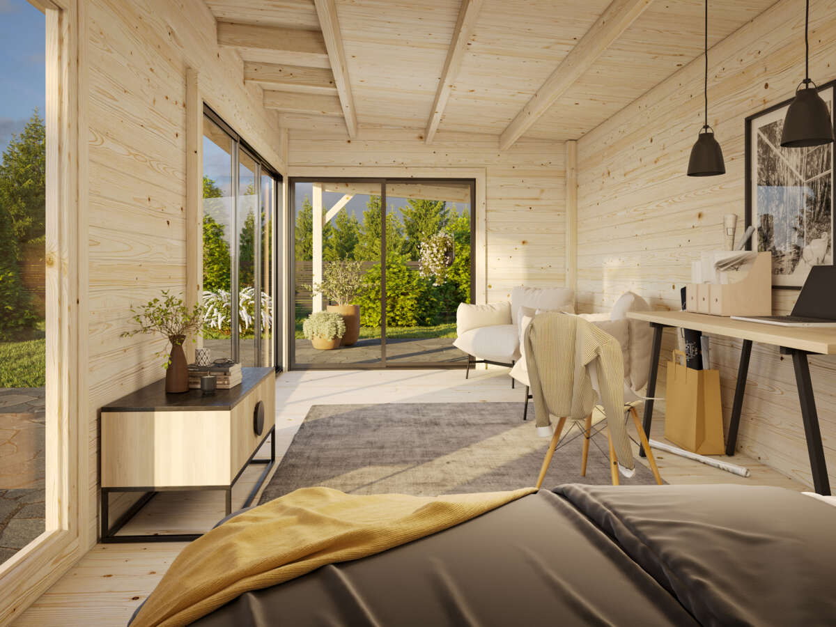 Palmako Andrea Slide Plus hagestue 17.1+7,9 m²