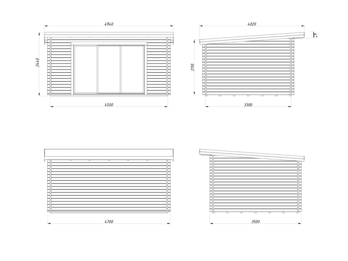 Palmako Lea Slide hagestue 14.2 m²