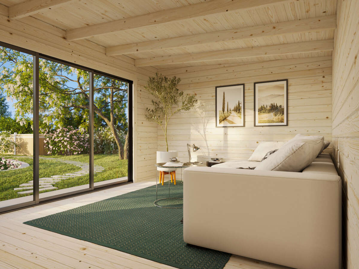 Palmako Lea Slide Plus hagestue 14.2 m²