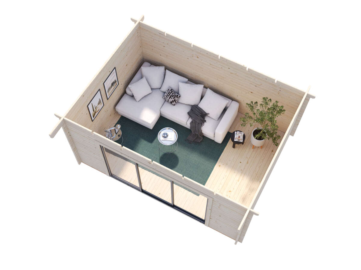 Palmako Lea Slide Plus hagestue 14.2 m²