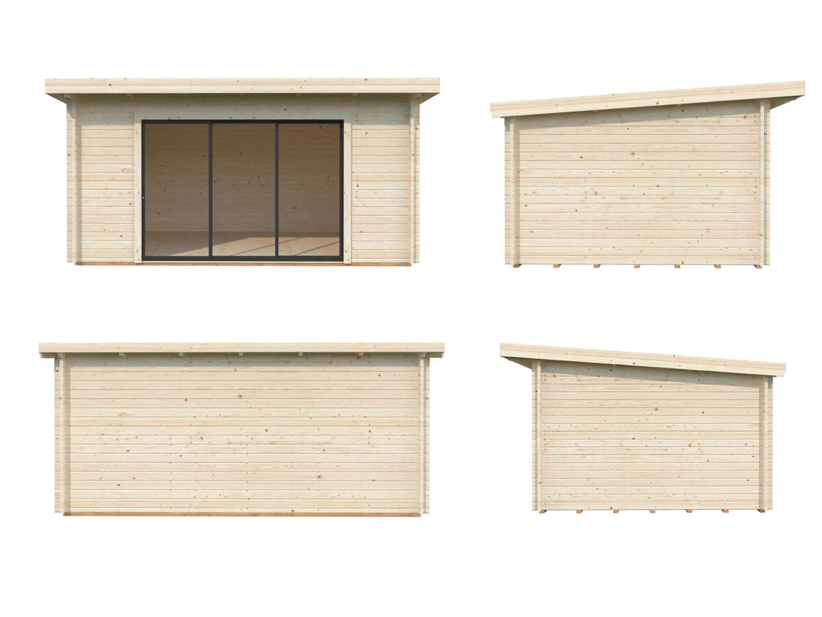 Palmako Lea Slide Plus hagestue 14.2 m²