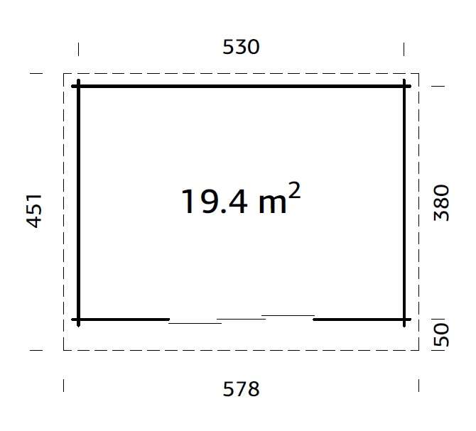 Palmako Lea Slide Hagestue 19.4 m²