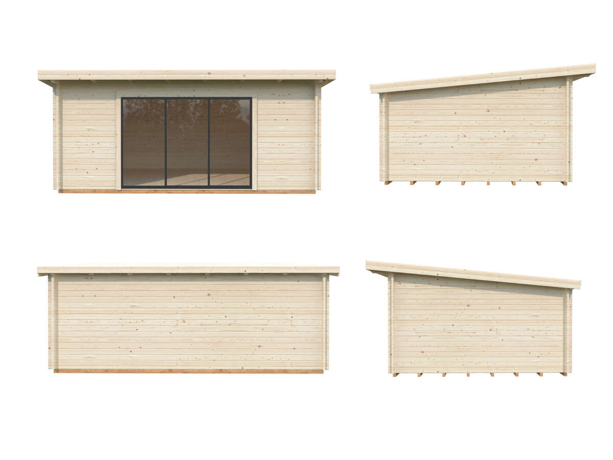 Palmako Lea Slide Plus hagestue 19.4 m²