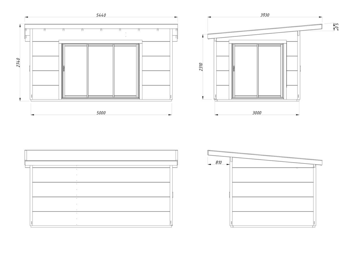 Palmako Grace Slide Plus Hagestue 14,1 m²