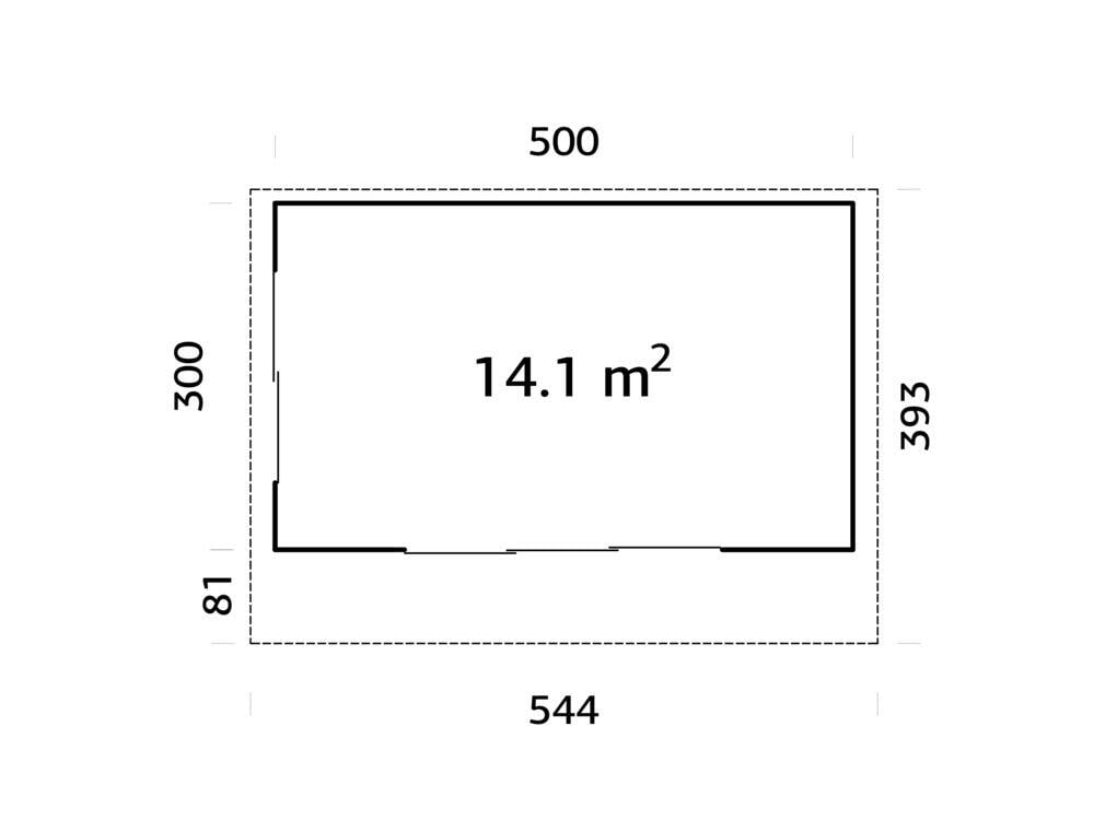 Palmako Grace Slide Plus Hagestue 14,1 m²