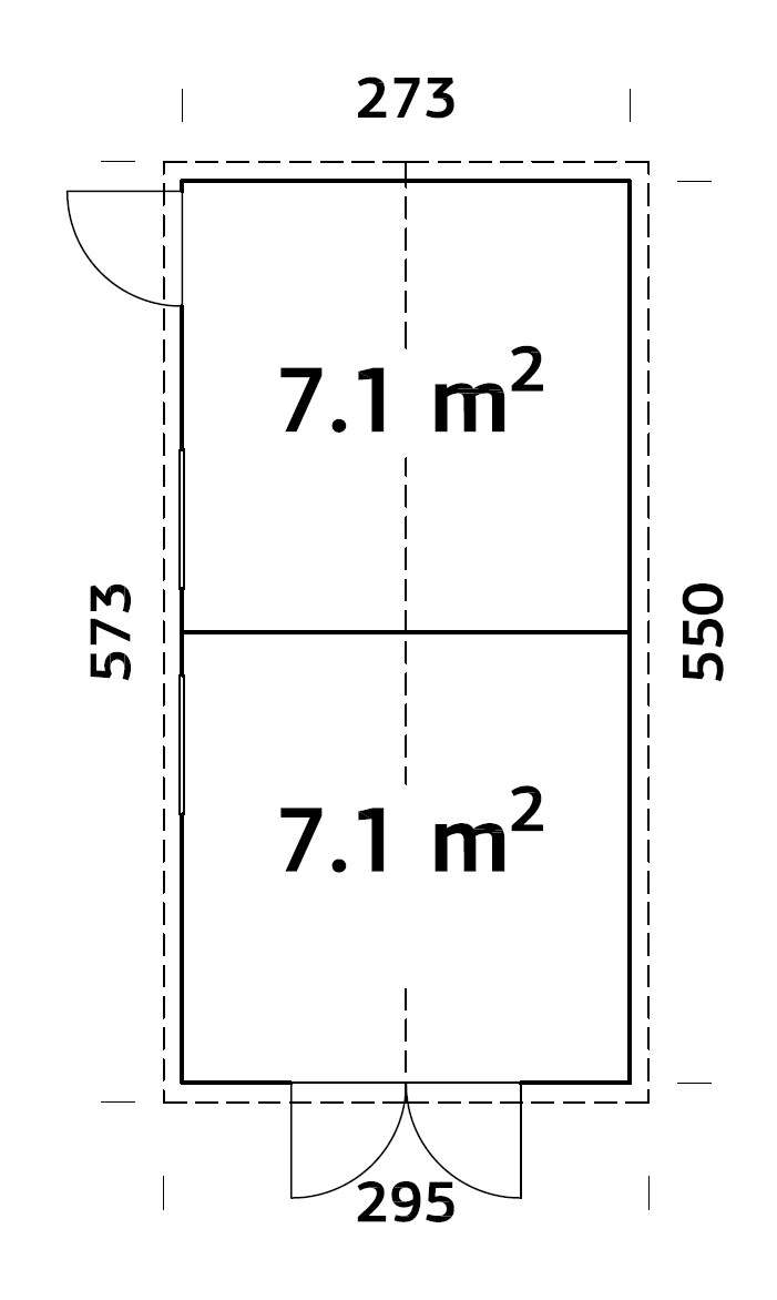 Palmako Dan redskapsbod 14,7 m²