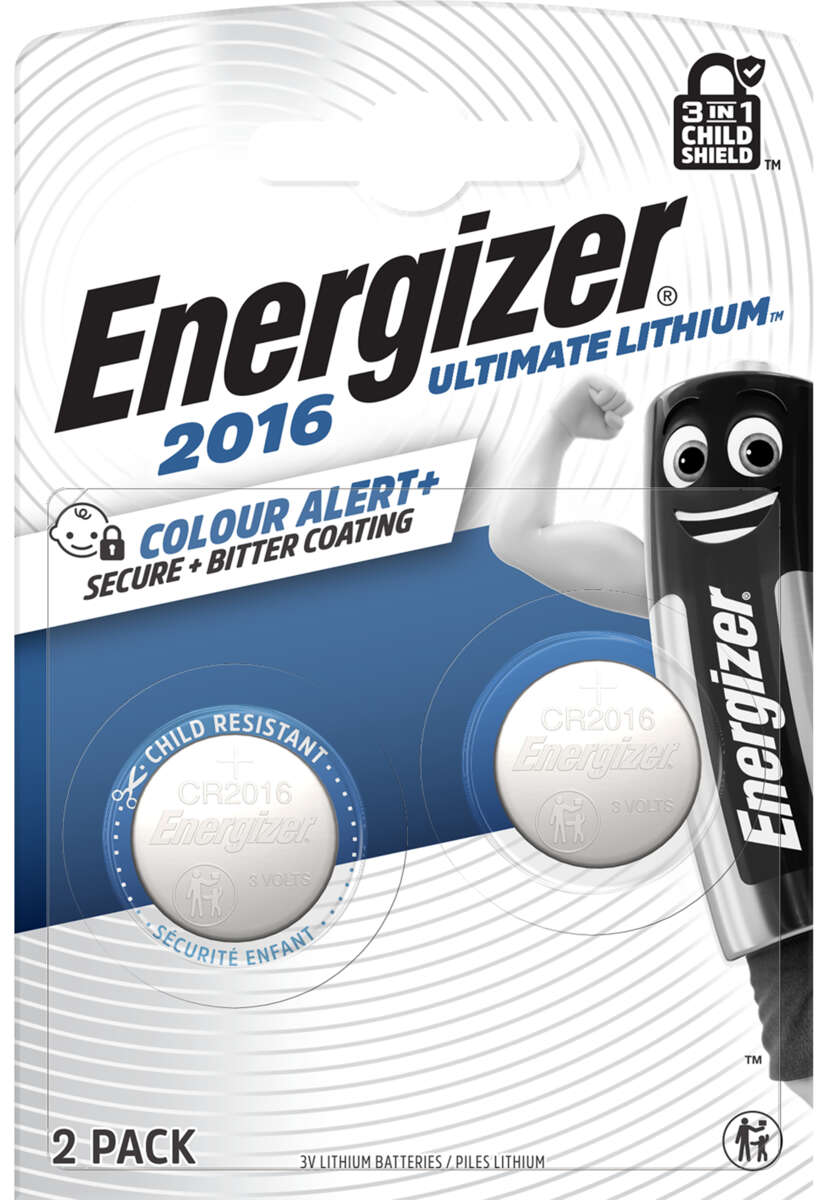 Energizer® CR2016 batterier 6pk