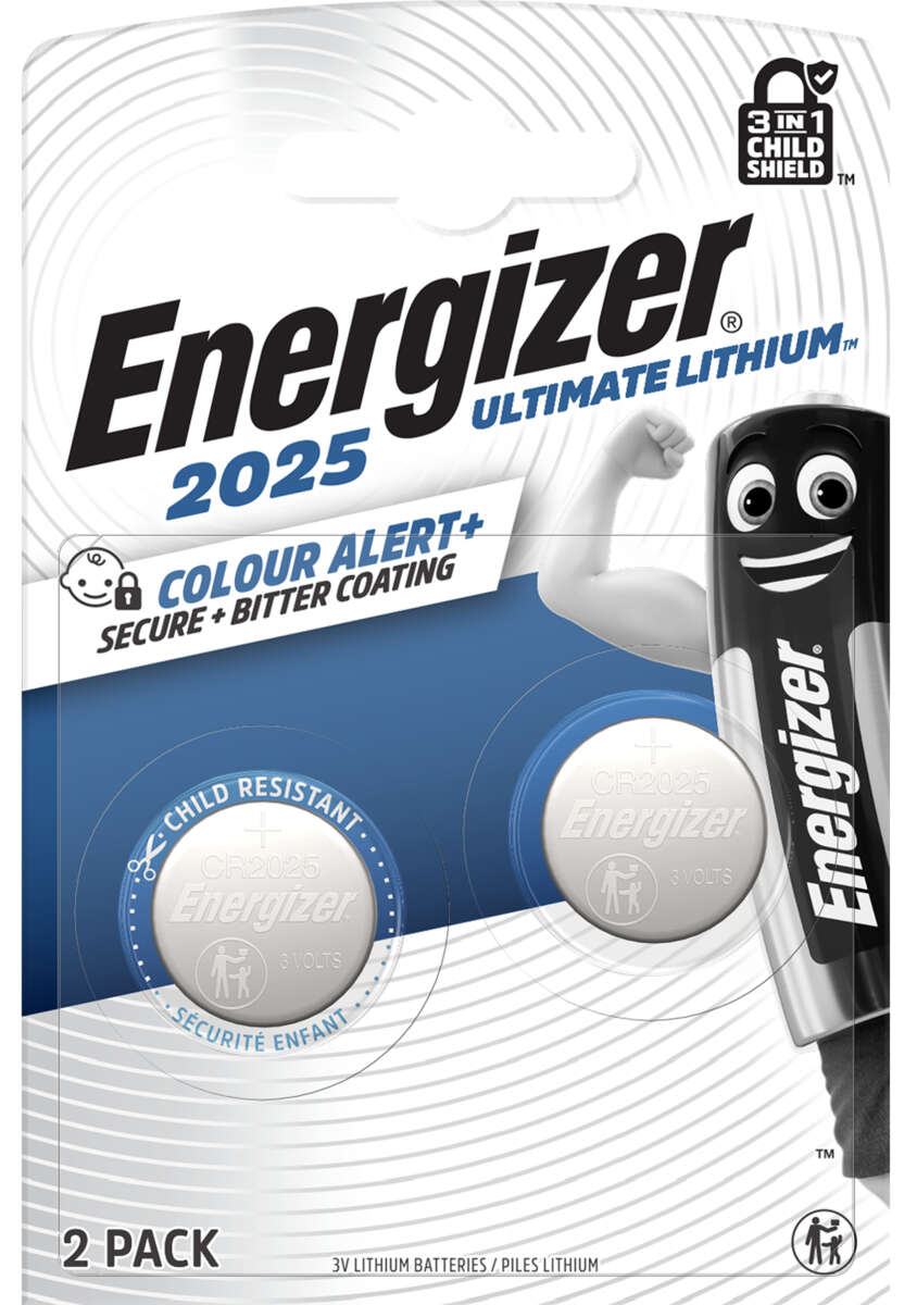 Energizer® Lithium CR2025 batterier