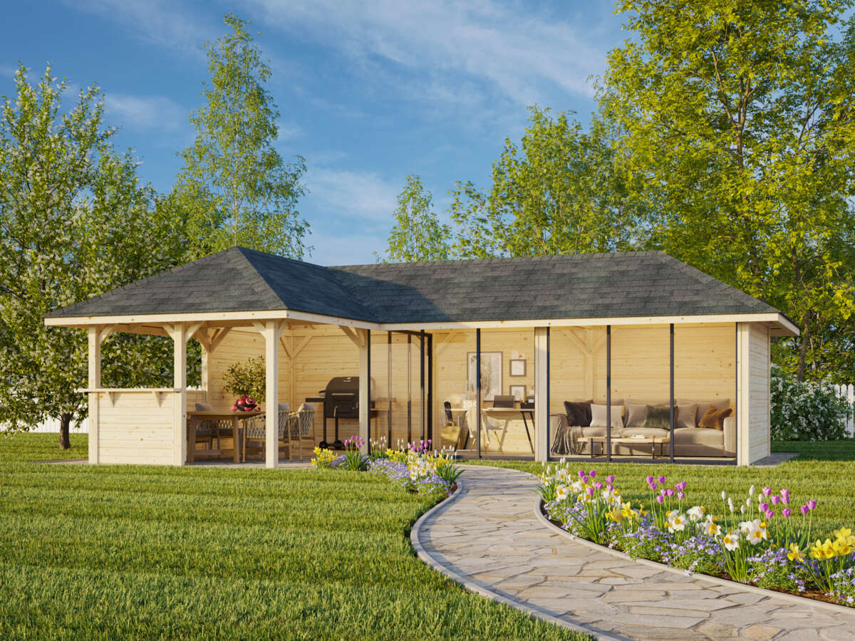 Palmako Bianca 220 hagestue 33.2 m²