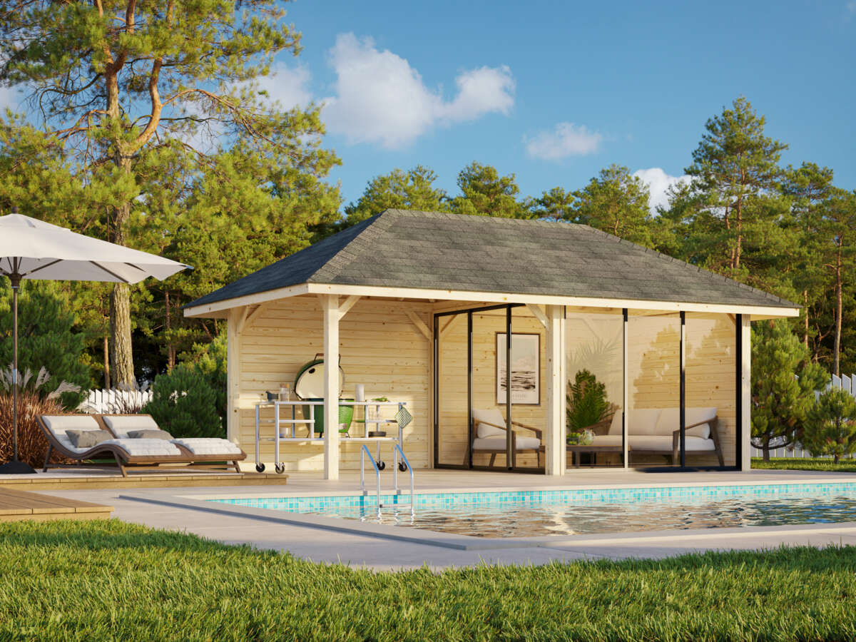 Palmako Bianca 205 hagestue 16,6 m²