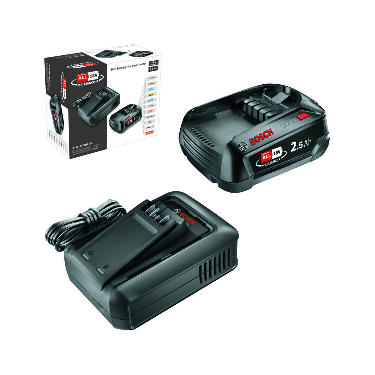 Bosch AL 18V-44 lader og 2.5 Ah batteri