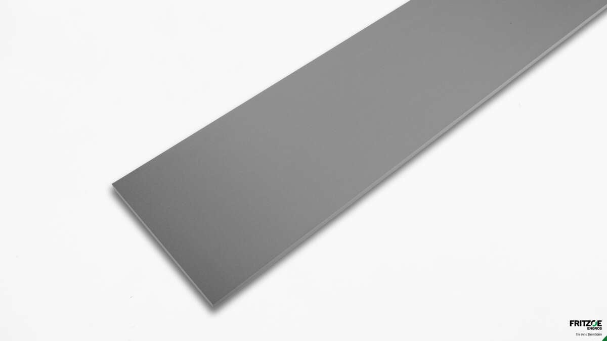 Hobbyplate melamin Level grå kantlist 4 sider 18X300X2400 mm