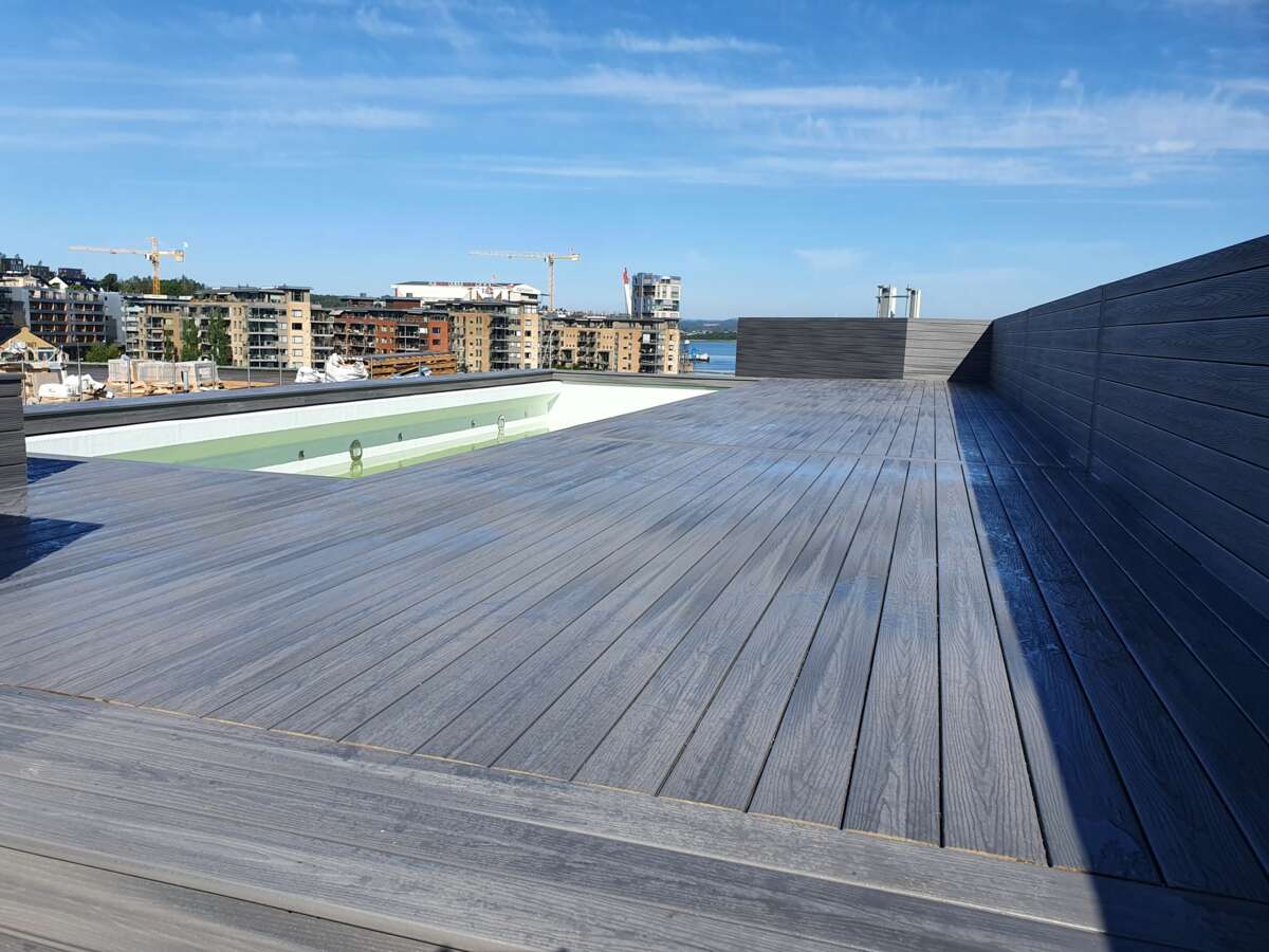 Fiberon Beach House R12 kompositt terrassebord m/rettkant 24X137X4880