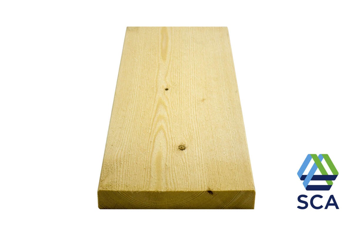 19x148 rektangulær gran kledning