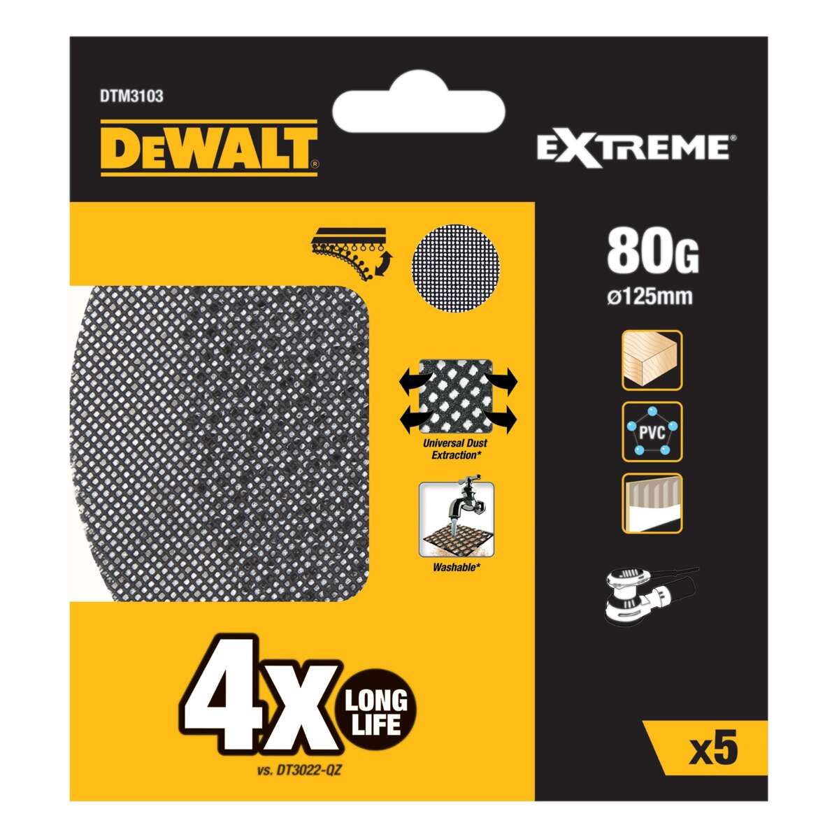 DeWalt DTM3103 eksenterpapir 80K