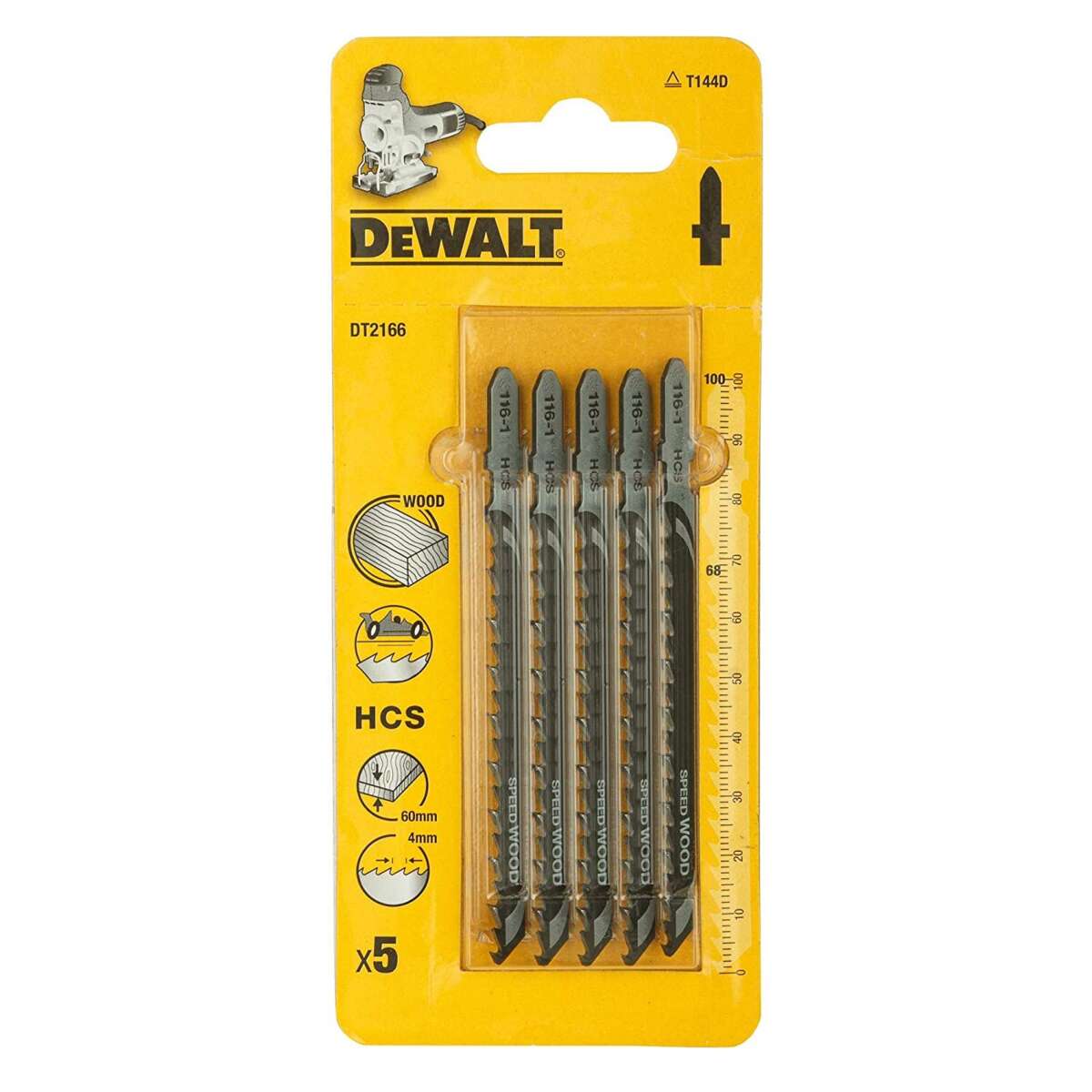 DeWalt DT2166 HCS stikksagblad 5-pk