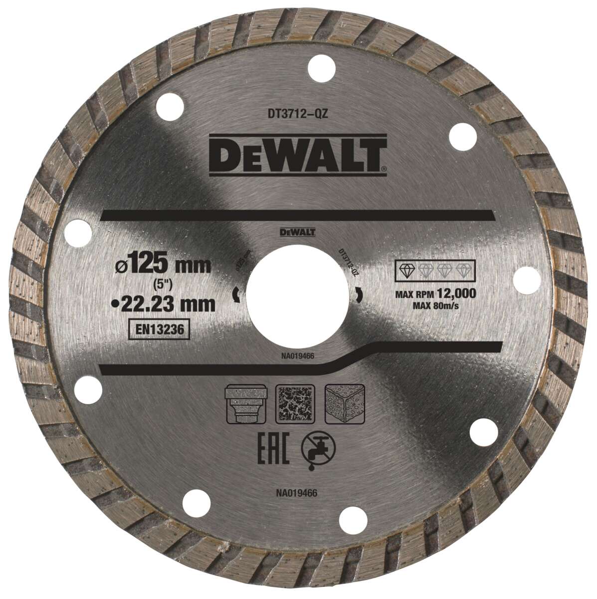 DeWalt DT3712 kappeskive