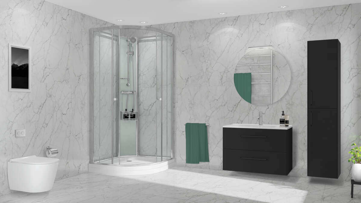 Duxa Alma servantbatteri krom