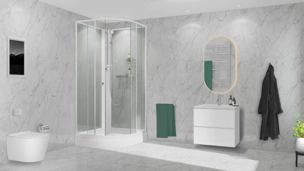 Duxa Alma servantbatteri krom