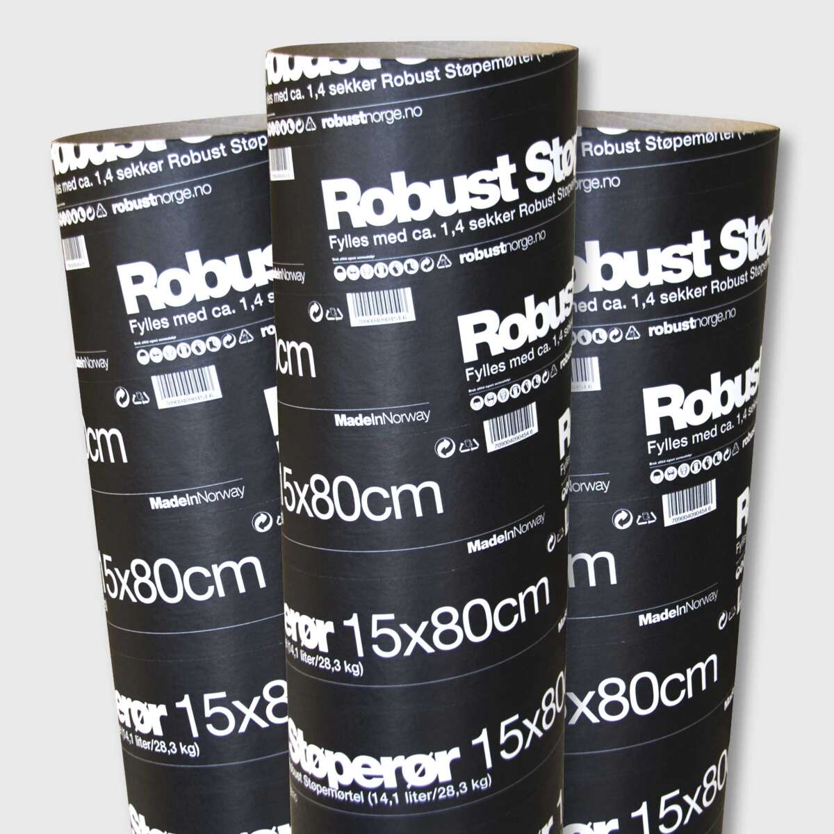 Robust støperør i papp