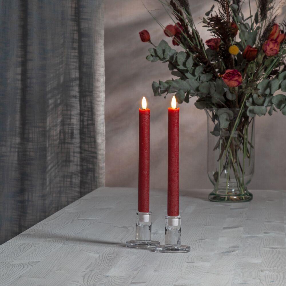 Flamme LED kronelys 2-pk