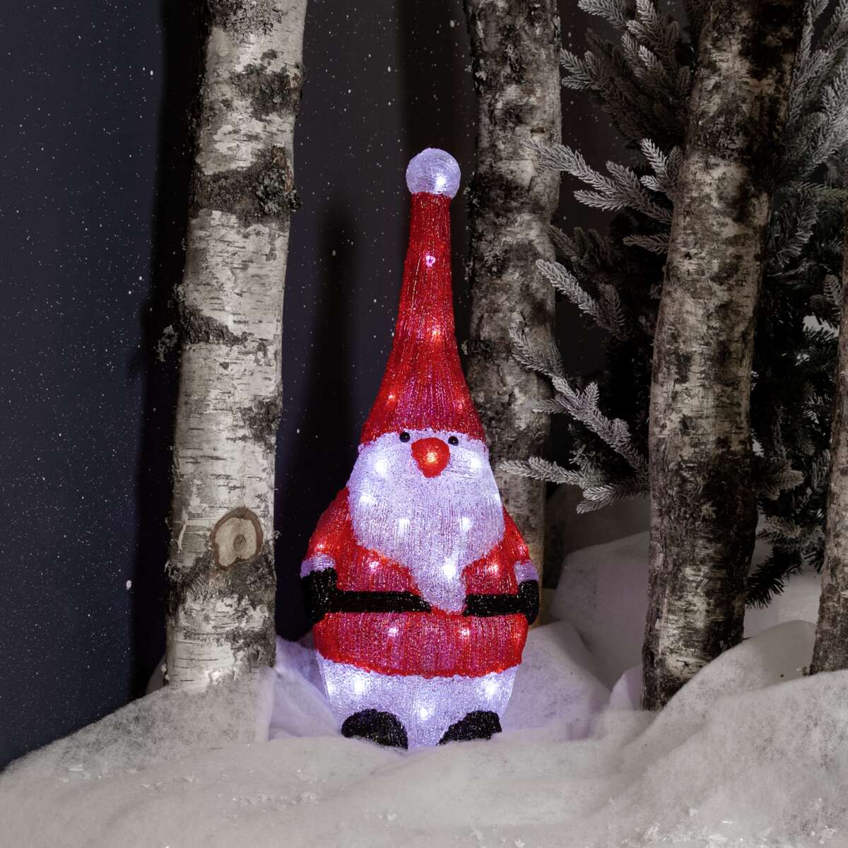 Crystalo LED-lys julenisse