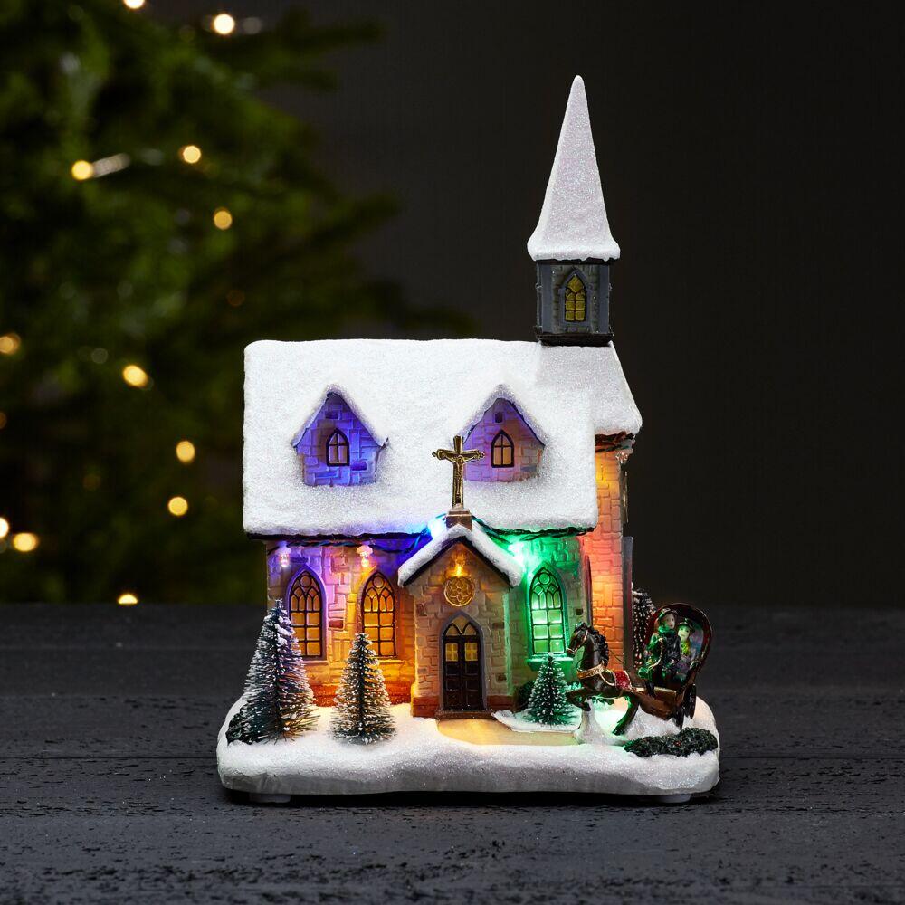 Chapel vinter LED-lys kirke