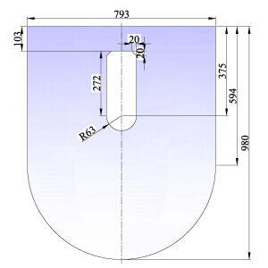 Tolmer gulvplate 793x980x6 mm