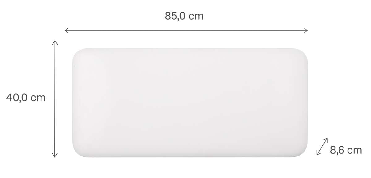 Mill Invisible WiFi panelovn 900W hvit