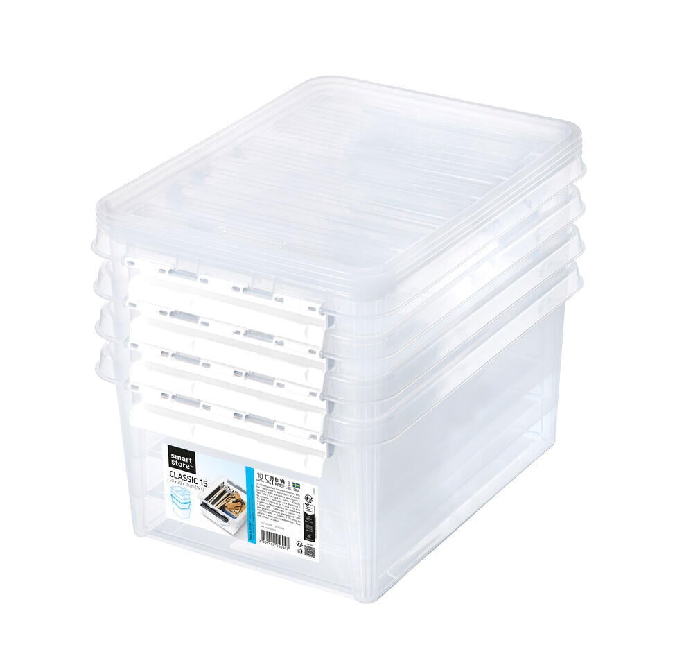 Smartstore™ Classic 15 oppbevaringsboks 4 pk.