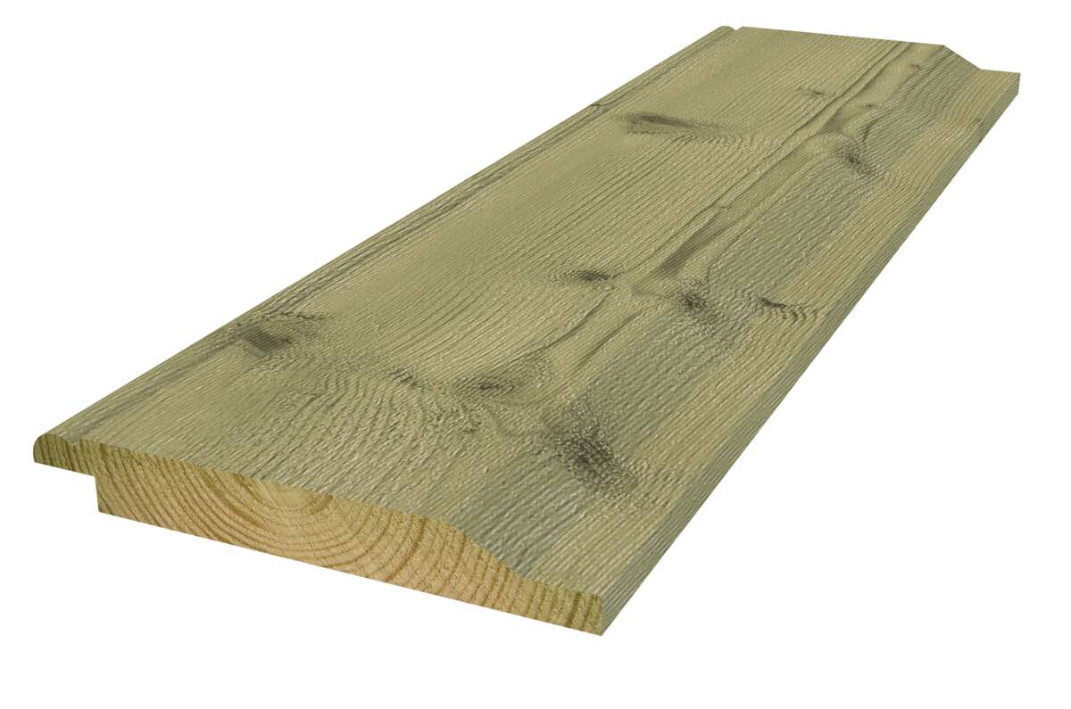 19x148 dobbelfals 28 gr impregnert furu kledning