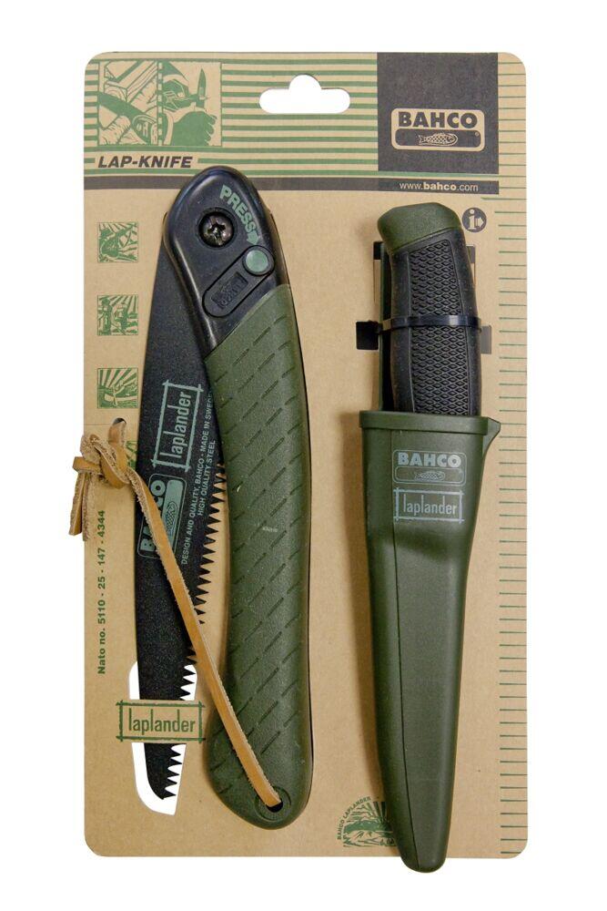 Bahco Laplander sammenleggbar tursag + kniv