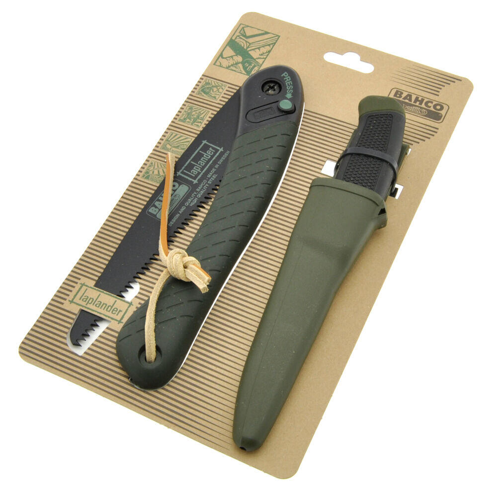 Bahco Laplander sammenleggbar tursag + kniv
