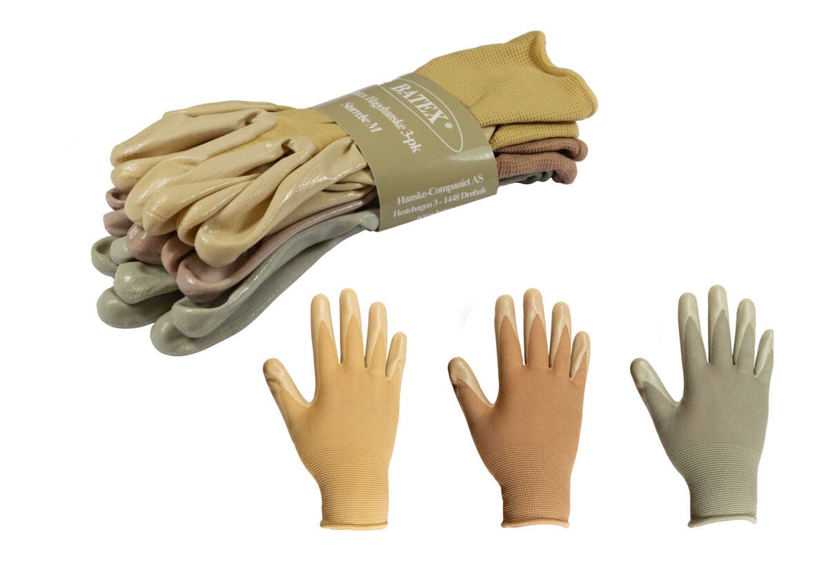 Batex hagehanske 3-pk