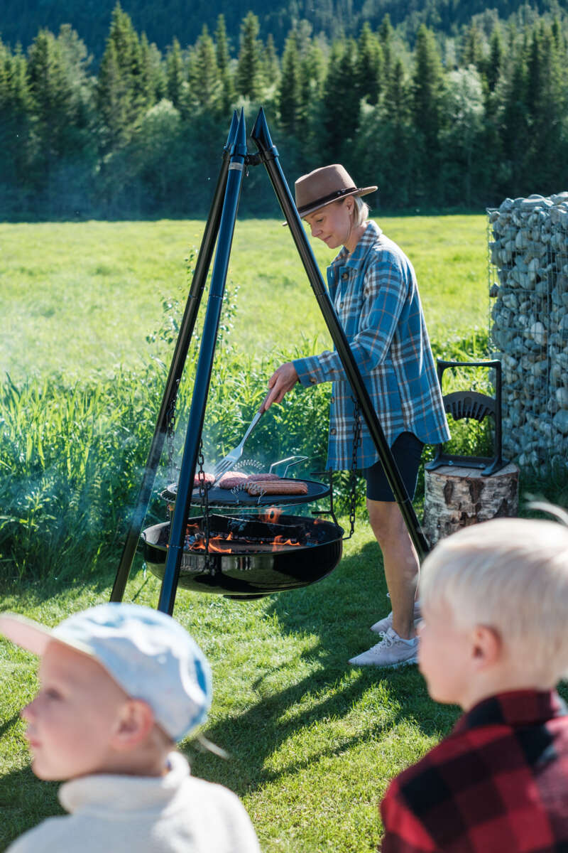 Espegard Glo 60 bålpanne med stativ og trekk
