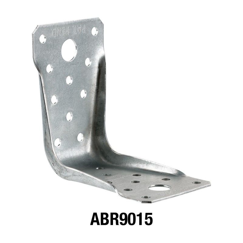 Vinkelbeslag 90x90x1,5x60mm med ribbe
