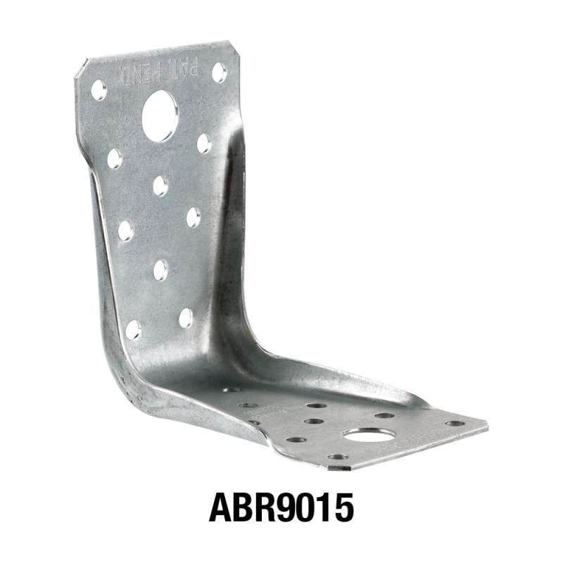 Vinkelbeslag 90x90x1,5x60mm med ribbe