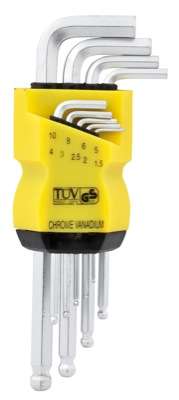 Probuilder sekskantnøkkelsett 9 deler med kulehode