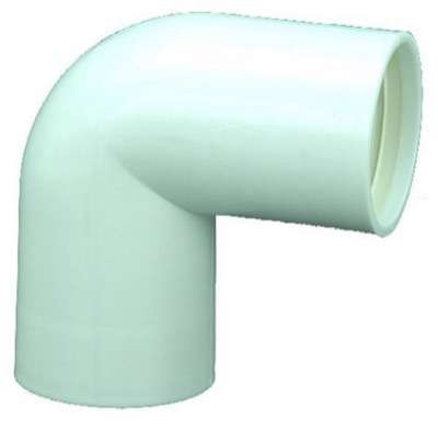 PP 32mm Bøy 90 ° med fast gummiringstetning