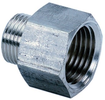 Gelia metall-nippel R15xR15 inv/utv. gjenger