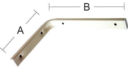 Hyllevinkel 6081 Hvit 150x200 mm