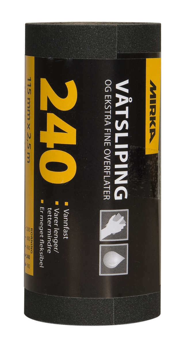 Sliperull våtslip 115mm X 2,5m