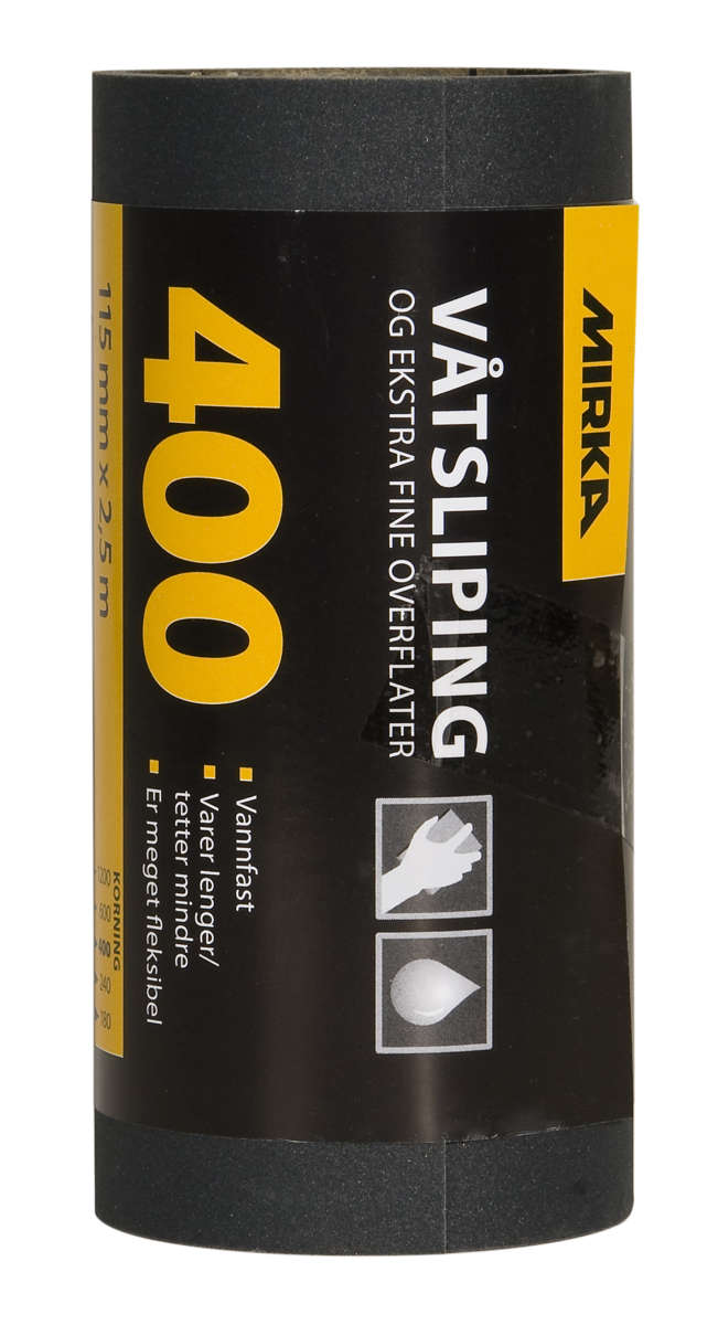 Sliperull våtslip 115mm X 2,5m