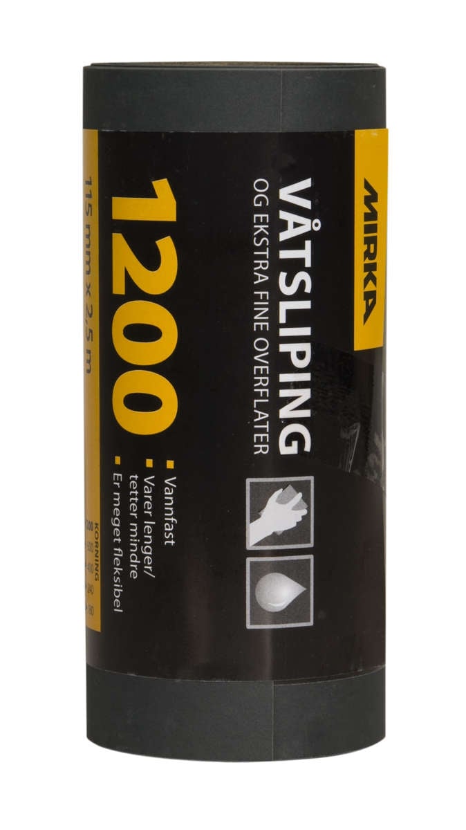 Sliperull våtslip 115mm X 2,5m