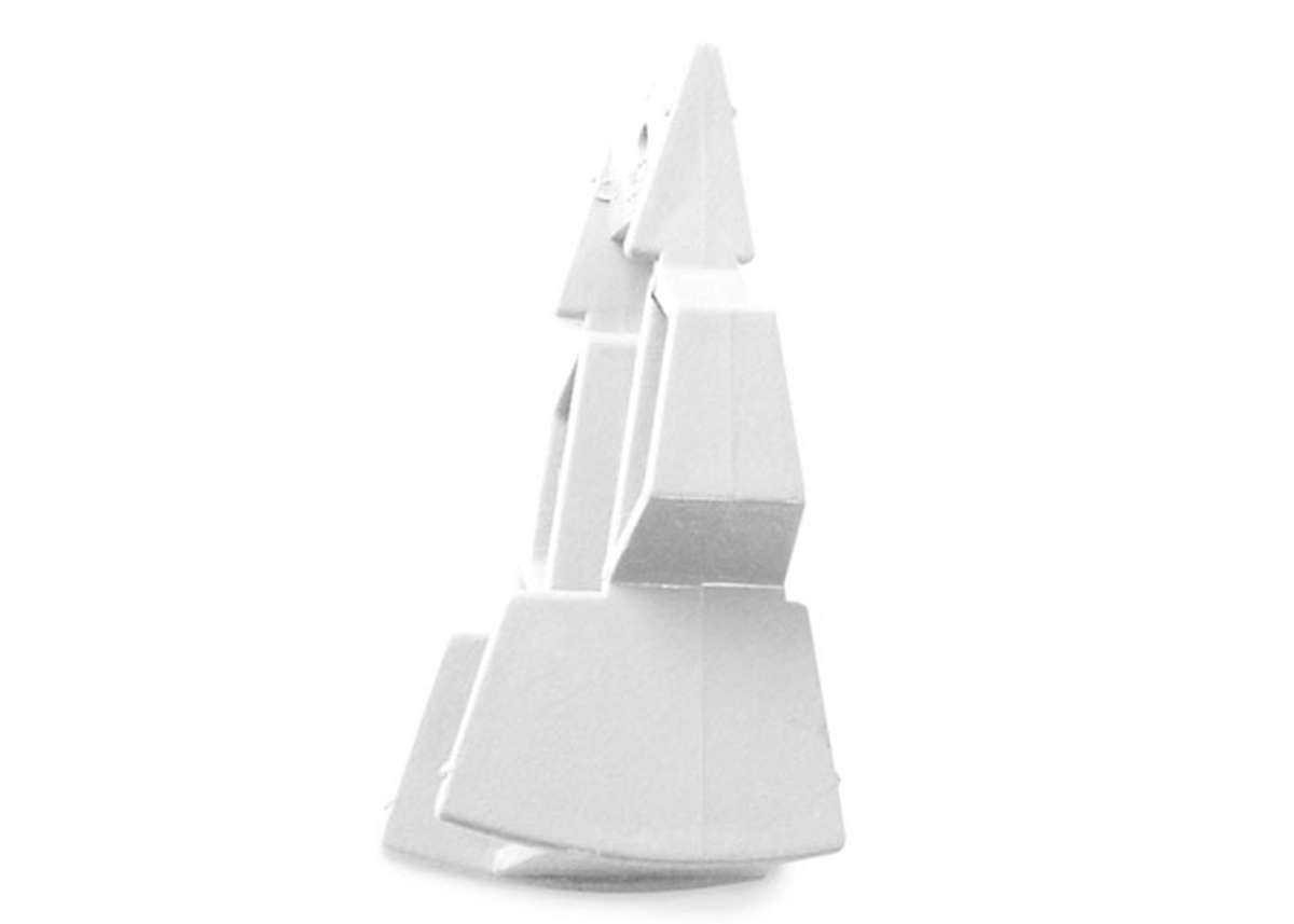 Trekantkile 18/27 gr til plastkonsoll hvit