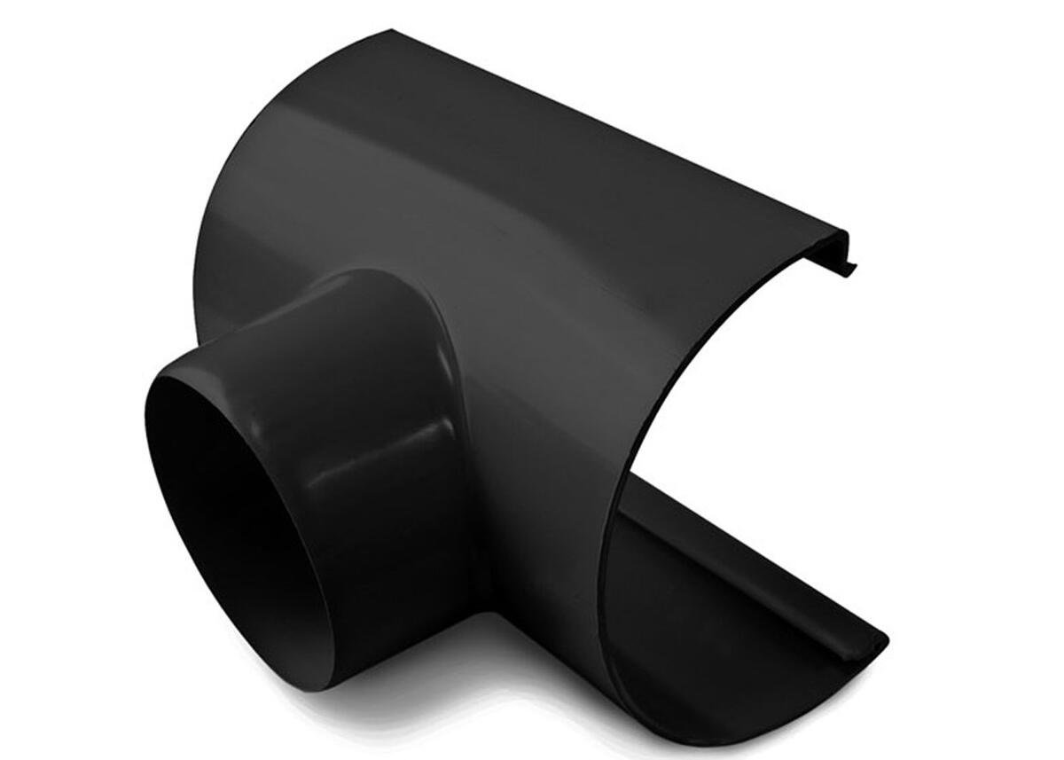 Tappestykke med overgang til nedløp 10/75 sort