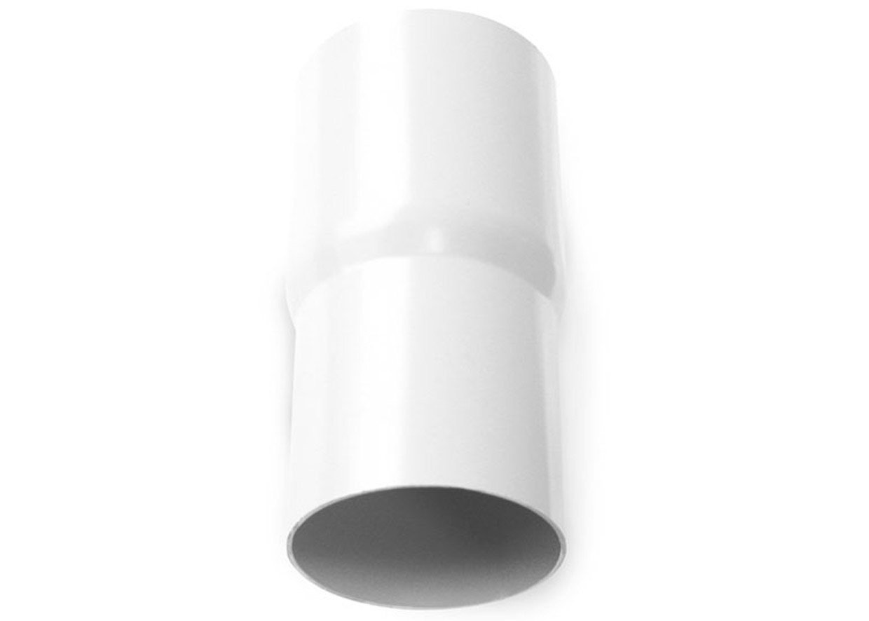 Rørmuffe 75mm hvit