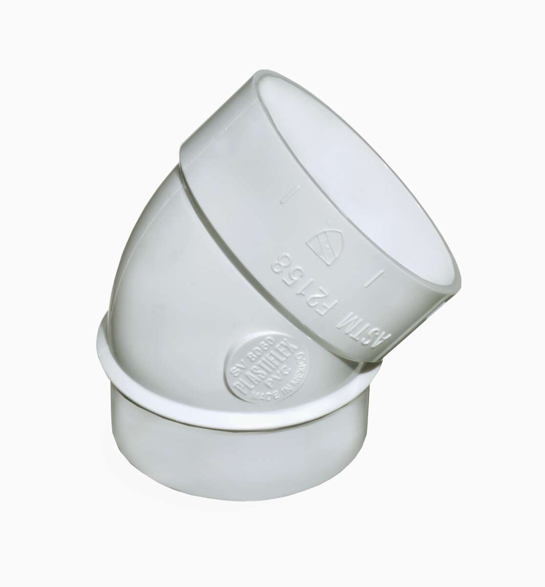 Bend 45 grader med nippel 2PK Foma