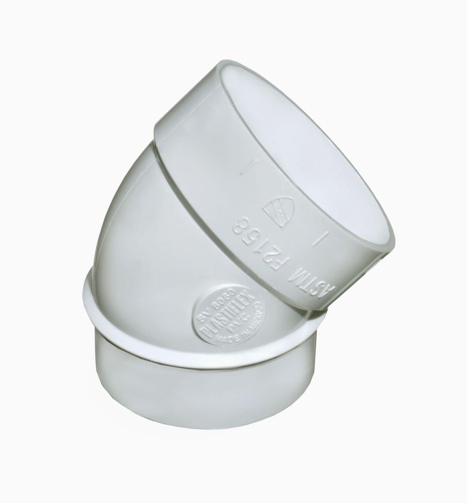 Bend 45 grader med nippel 2PK Foma